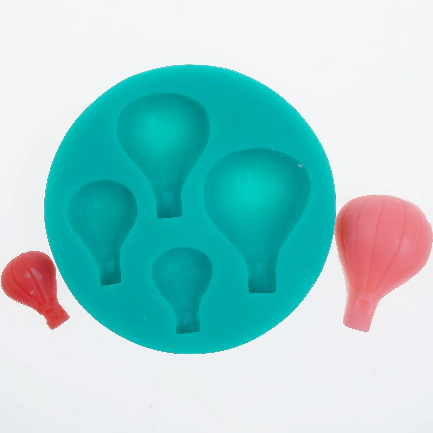 4-Cavity Silicone Balloon Mold Cake Decoration Mold Diy Chocolate Mold Baking Tool 10375050