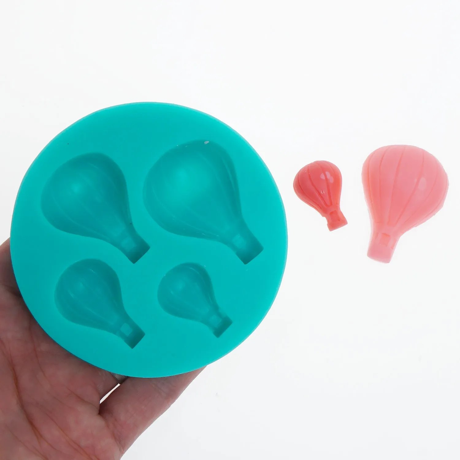 4-Cavity Silicone Balloon Mold Cake Decoration Mold Diy Chocolate Mold Baking Tool 10375050