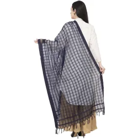 A R Silk Cotton Square Regular Dupatta Dark Gray Color Dupatta or Chunni