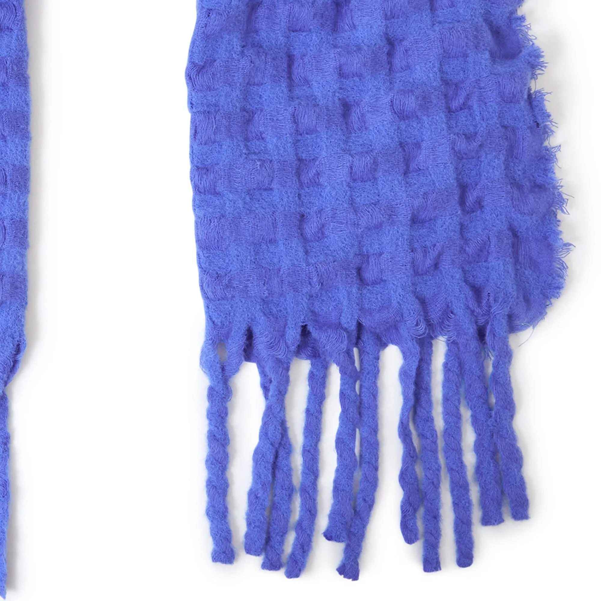 Accessorize London Women's  Blue Textured Blanket Scarf