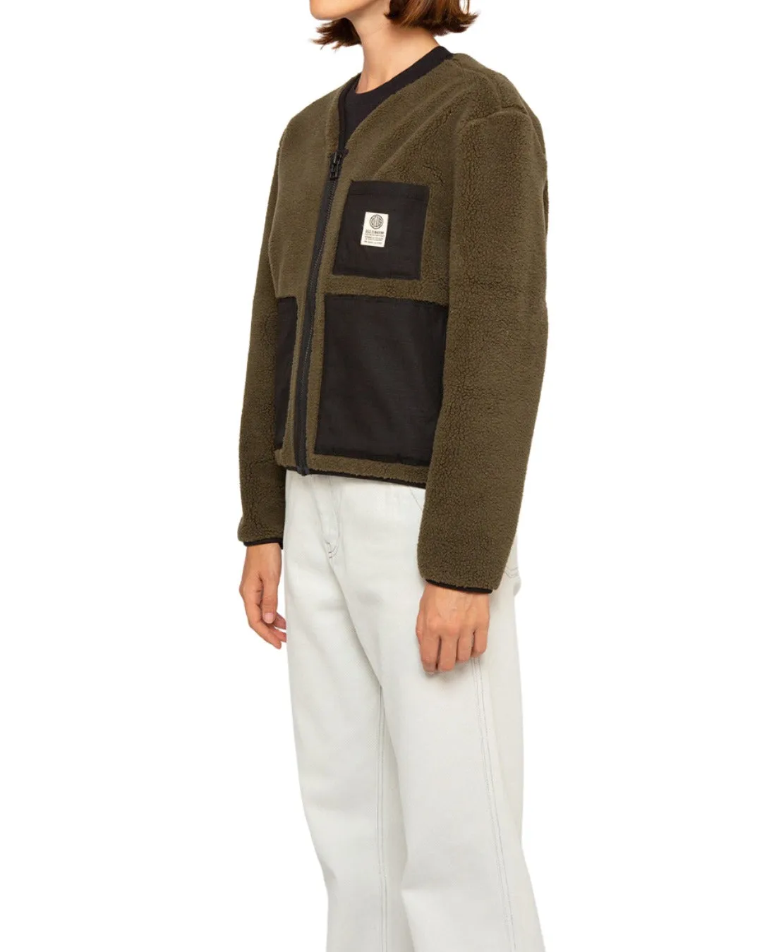 Ada Fleece Jacket (Oversized Fit) - Clover