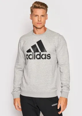 Adidas Mens Big Logo Sweatshirt Gray <br> GK9077