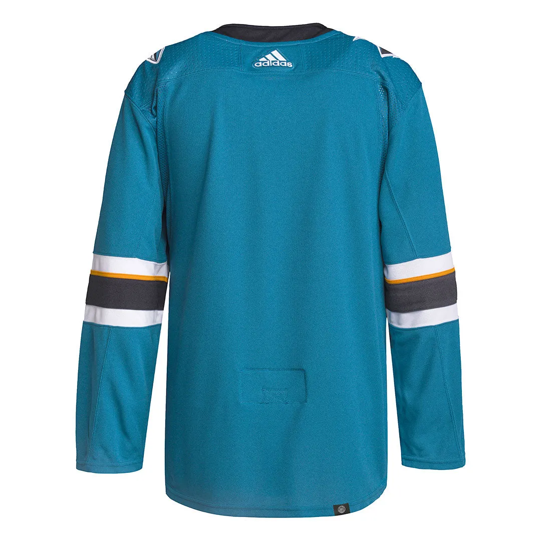 adidas - Men's San Jose Sharks Authentic Home Jersey (GT5624)