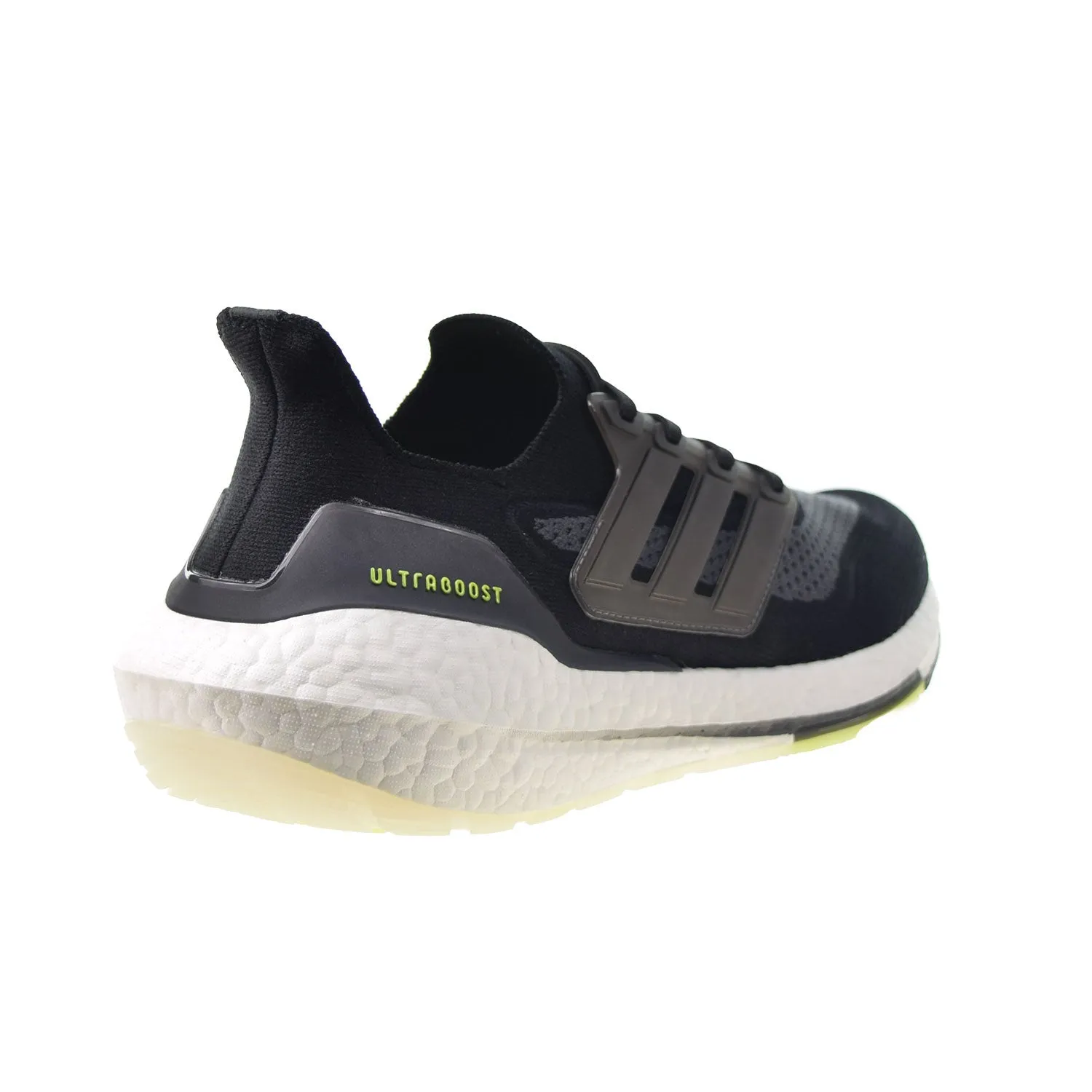 Adidas Ultraboost 21 Men's Shoes Core Black-Silver Metallic-Solar Yellow