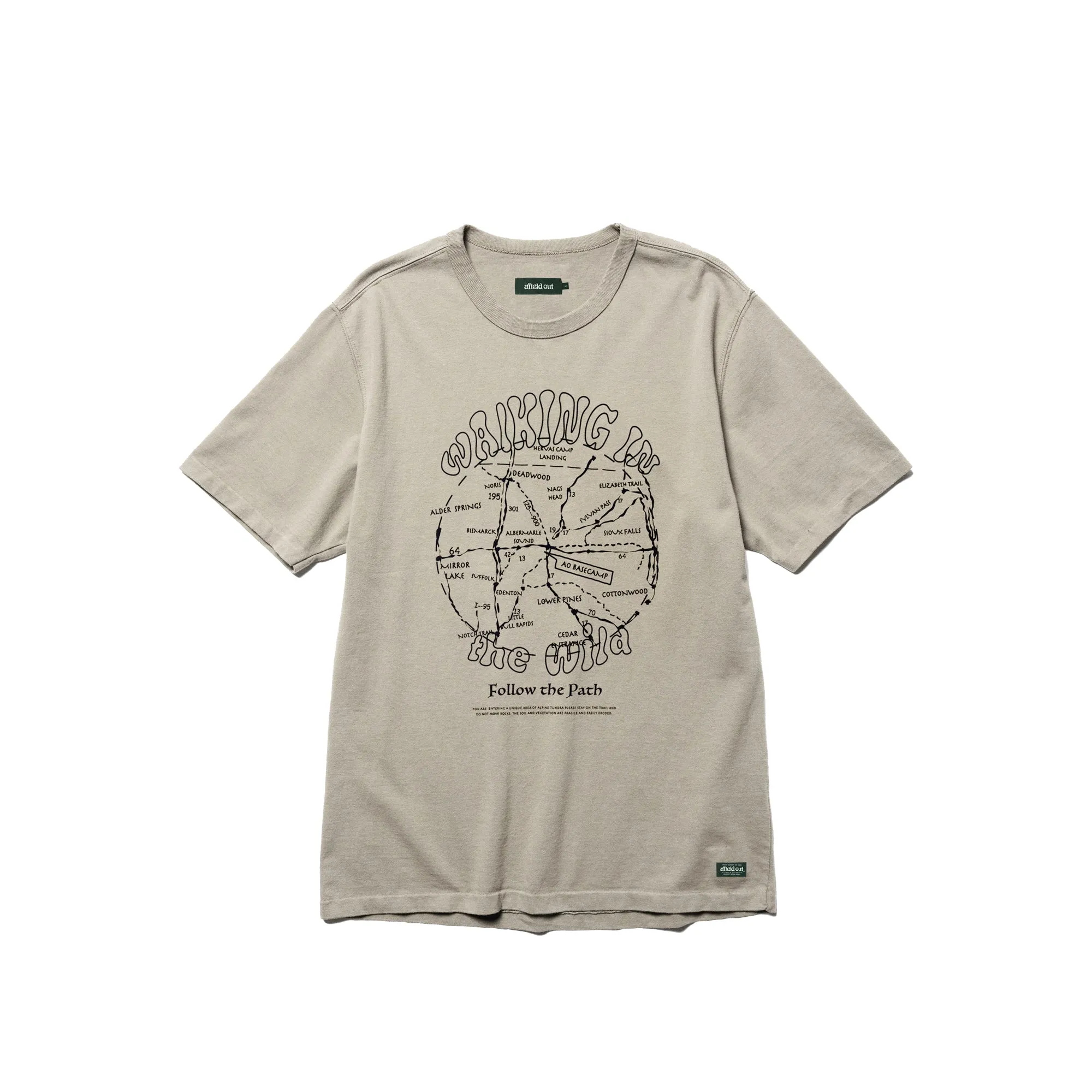 Afield Mens Path T-Shirt 'Sand'