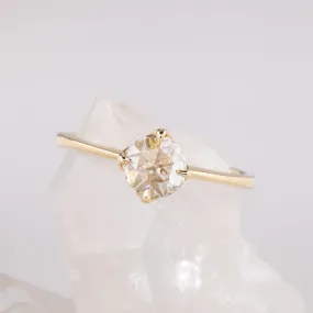 Alice Ring 0.49ct Rose Cut Diamond, 14k Yellow Gold (One of a kind)