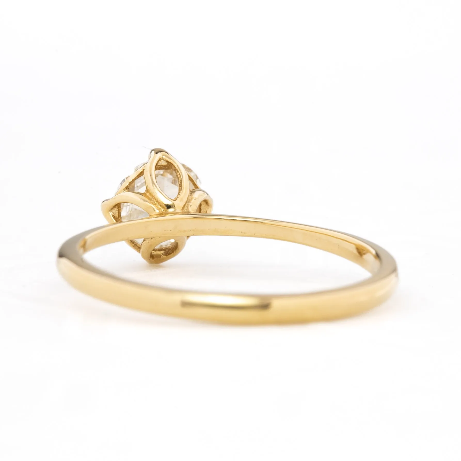 Alice Ring 0.49ct Rose Cut Diamond, 14k Yellow Gold (One of a kind)