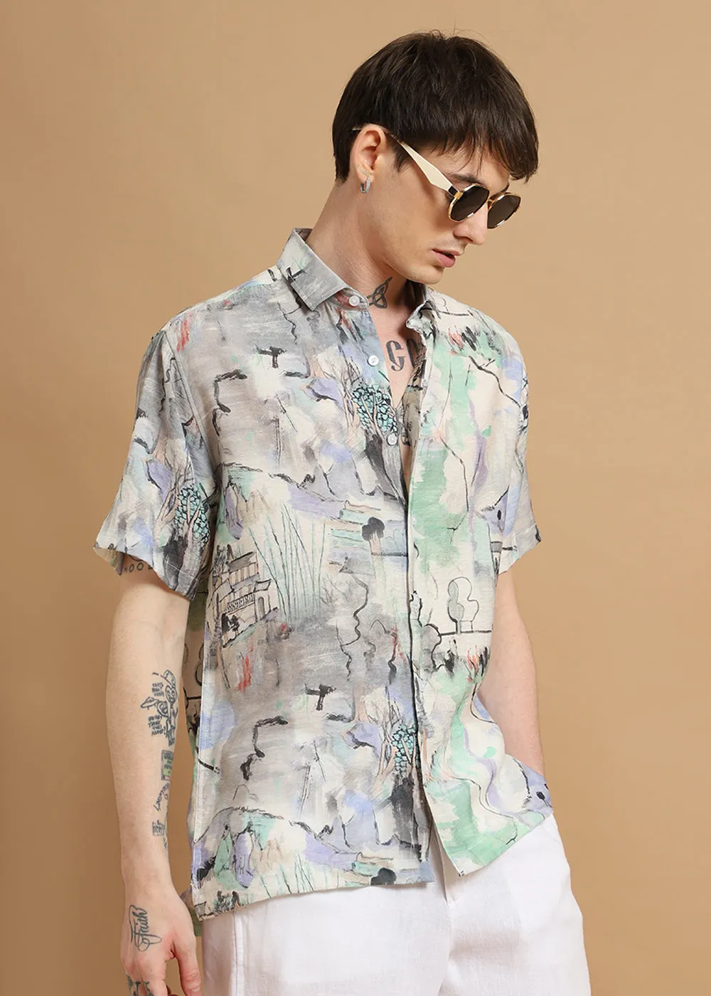 Alpine Aura Printed Shirt