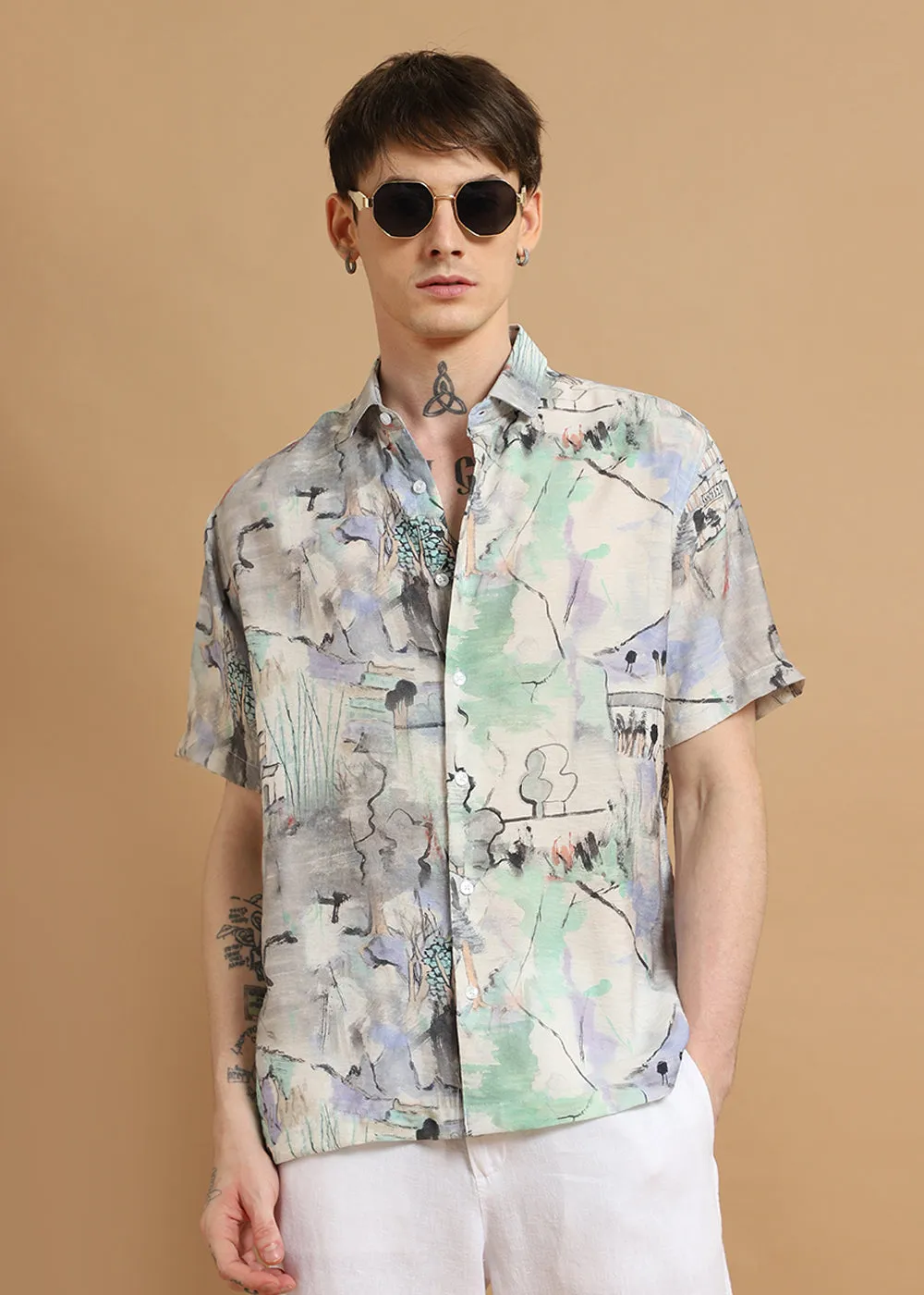 Alpine Aura Printed Shirt