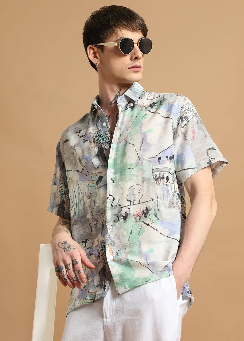 Alpine Aura Printed Shirt