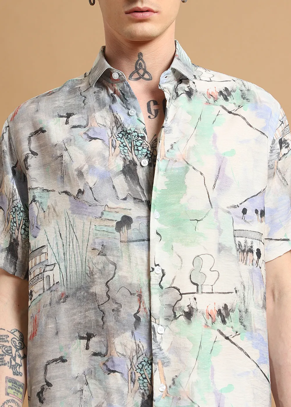 Alpine Aura Printed Shirt