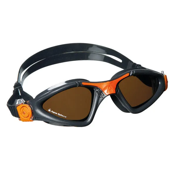 Aqua Sphere Kayenne Goggles -Gray/Orange:Brown Polarized Lens