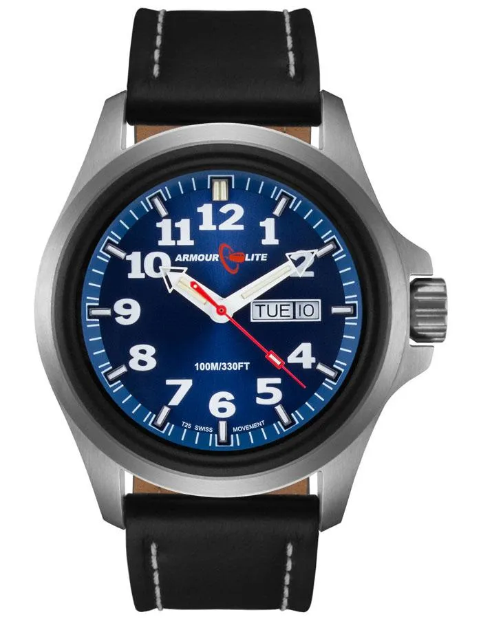 ArmourLite Officer Field Series - Blue Dial - Stainless Steel Case - Strap