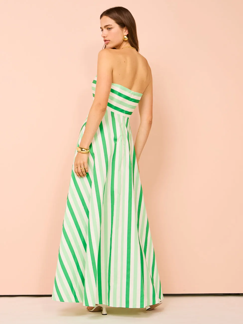 Aston Studio Hazel Dress in Midori Stripe