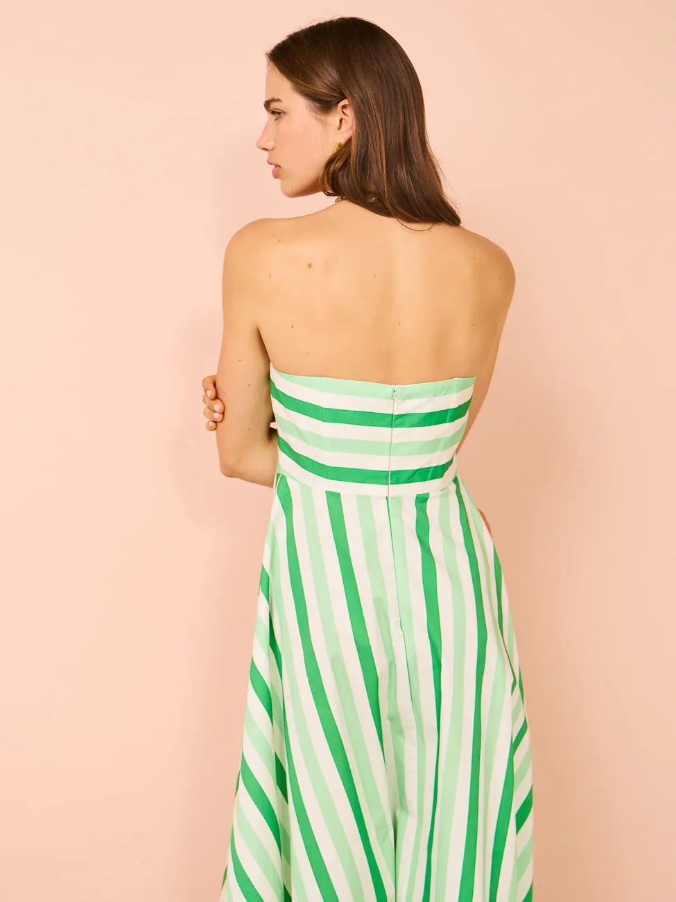 Aston Studio Hazel Dress in Midori Stripe