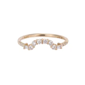 Baguette Diamond Arch Ring