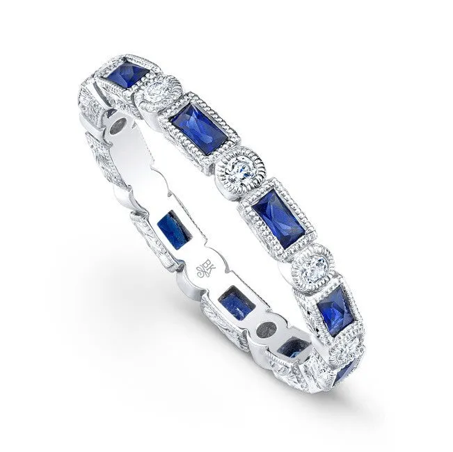 Beverley K Stackable Sapphire & Diamond Band