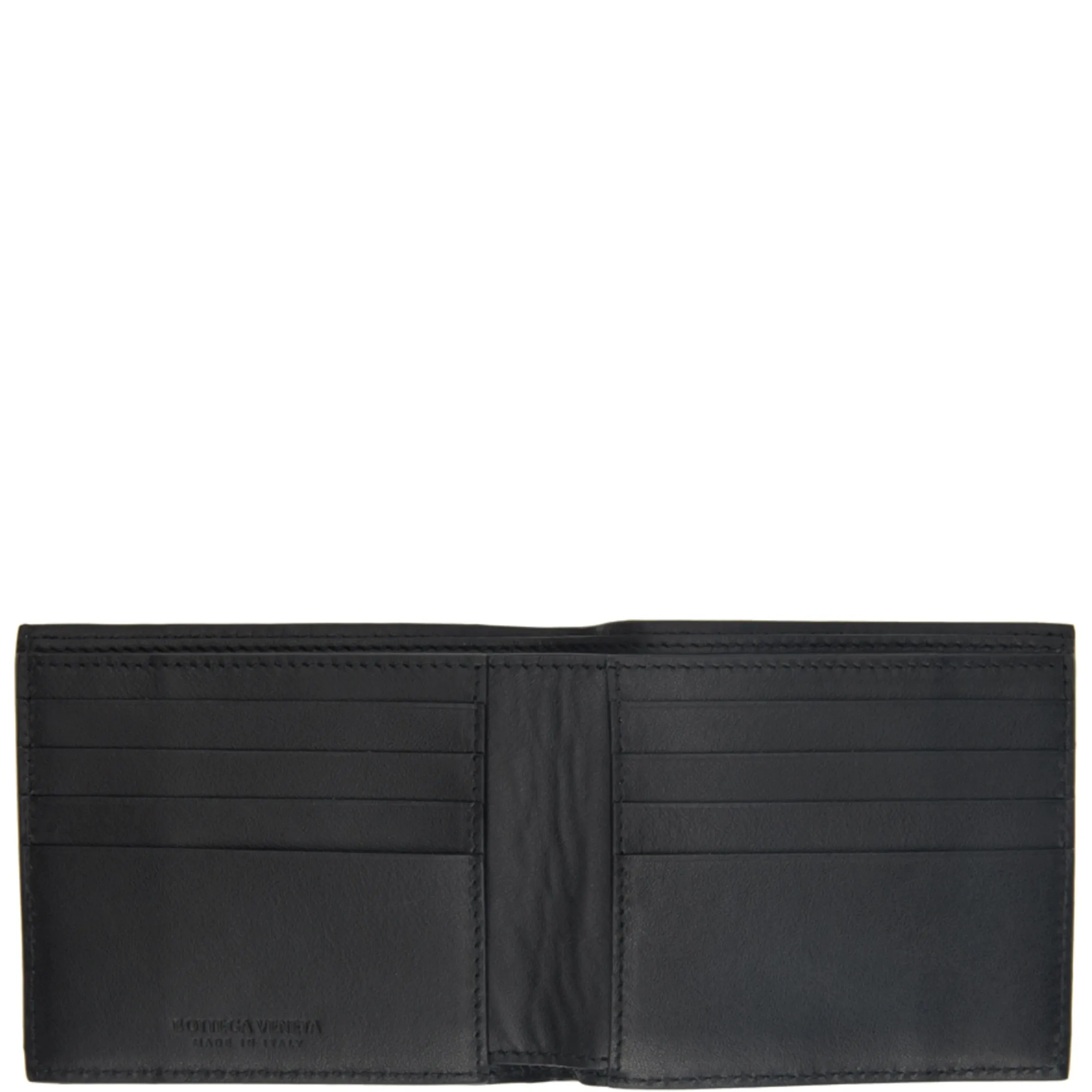 Bi-Fold Wallet Intrecciato, Black