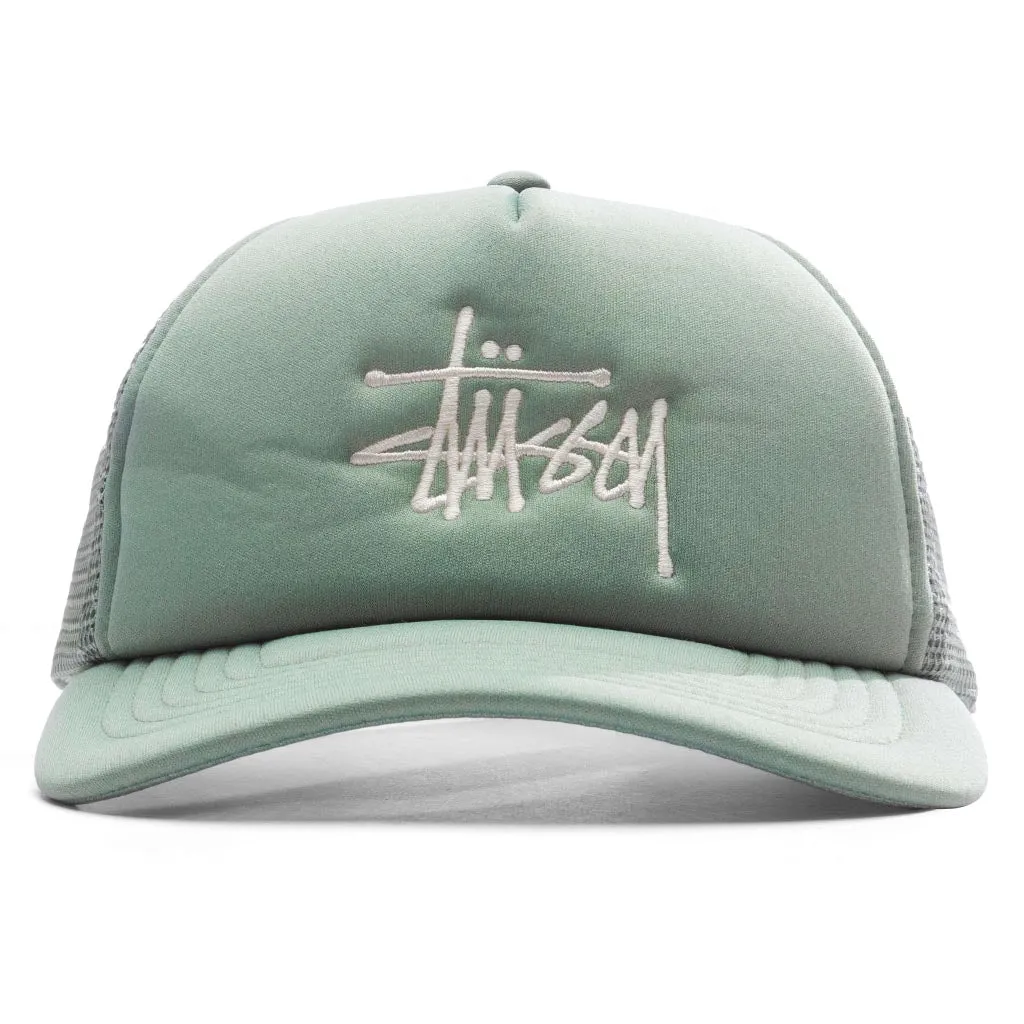 Big Basic Trucker Cap - Light Olive