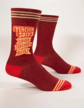 Blue Q - Teachers Socks 'Cause Teachers Rock! M-Crew Socks