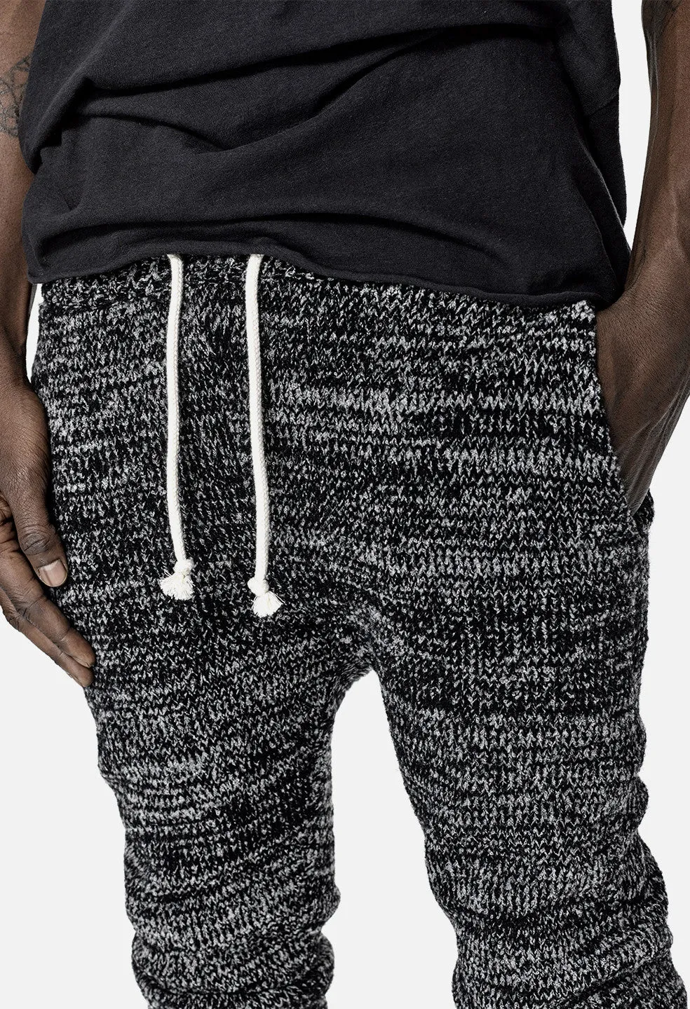 Boucle Sweatpants / Black Melange