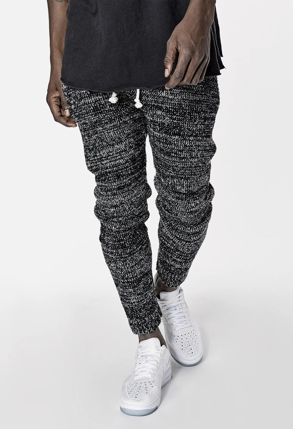 Boucle Sweatpants / Black Melange