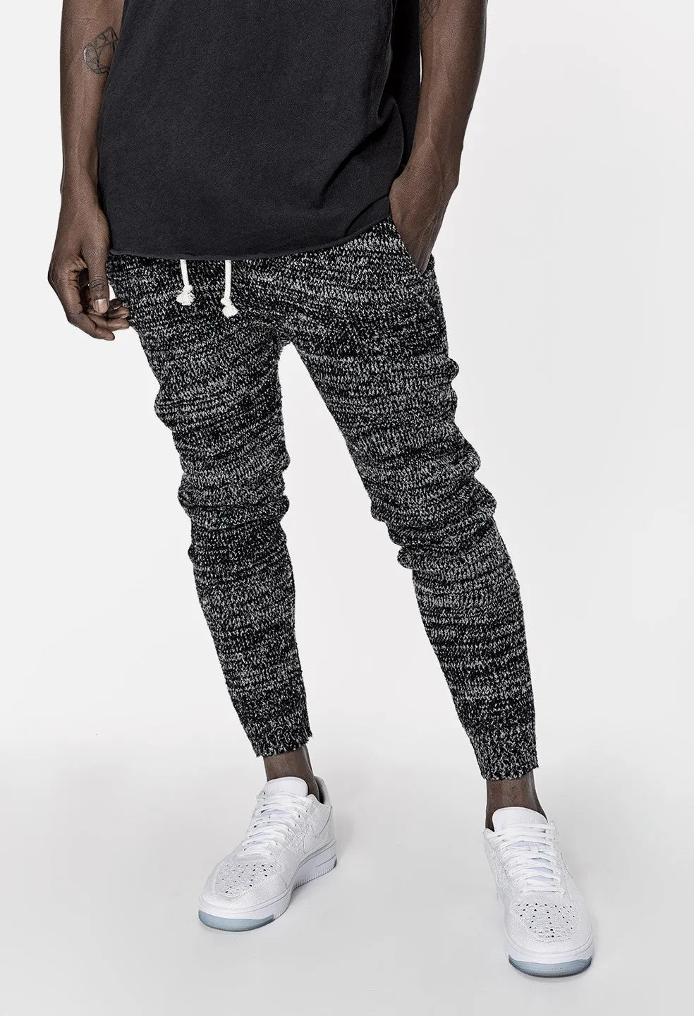 Boucle Sweatpants / Black Melange