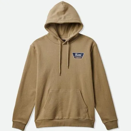 BRIXTON Linwood Fleece Hood - Oatmeal