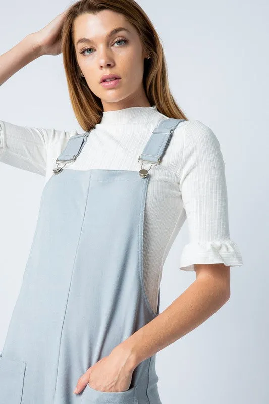 Carlynn Overall Dress in Sky