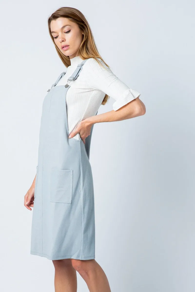 Carlynn Overall Dress in Sky