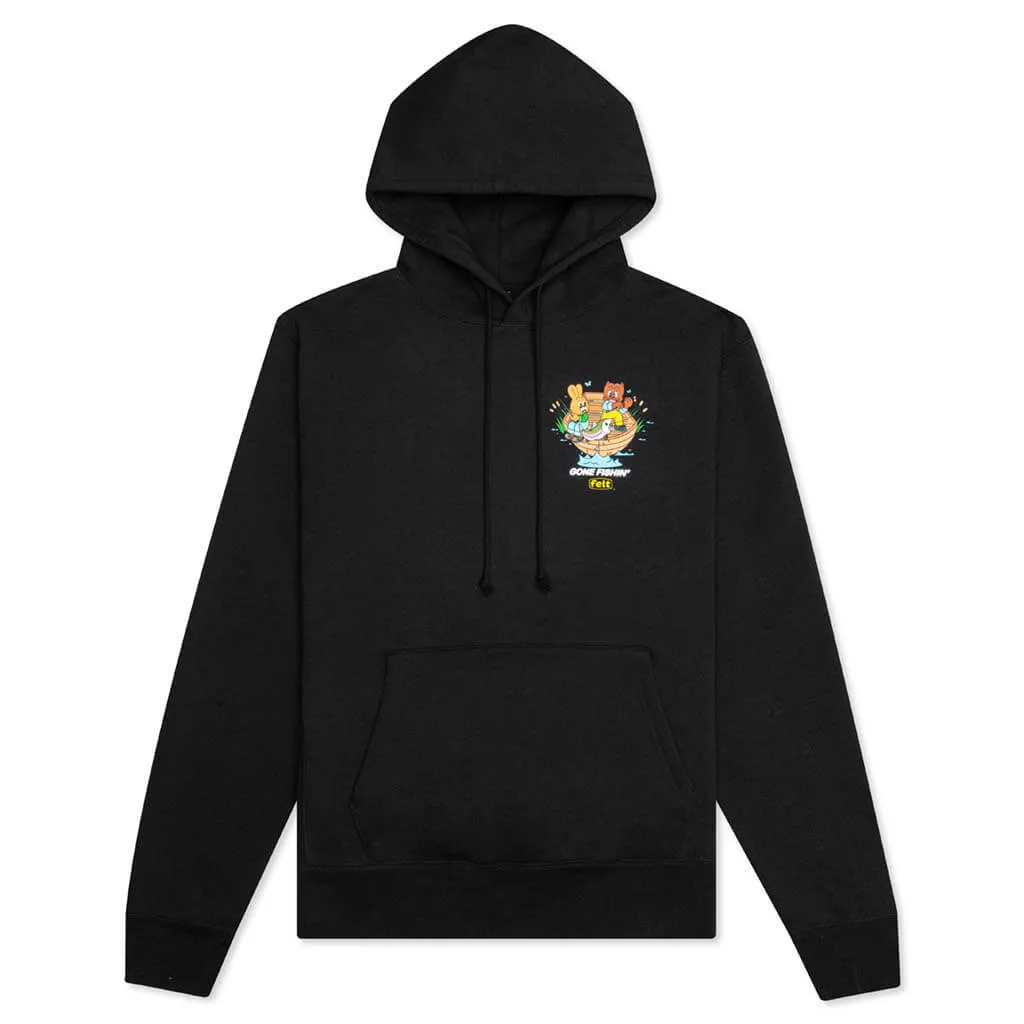 Carrots by Gone Fishing Hoodie - Black