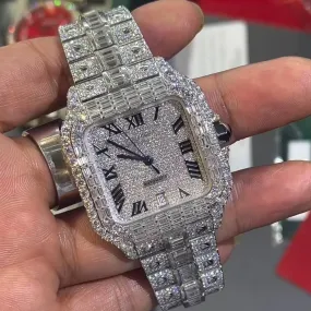 Cartier Moissanite Diamond Watch w 50