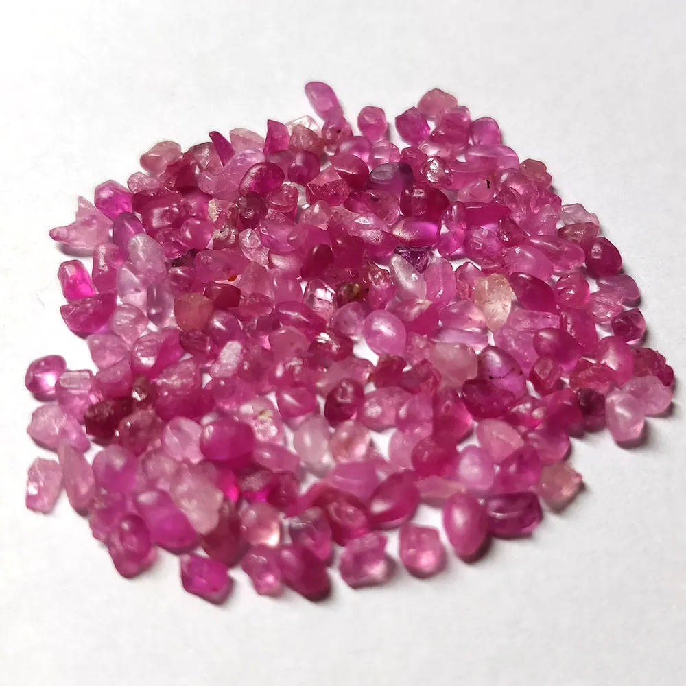 Ceylon Pink Sapphire Rough : Ceylon Pink Sapphire Rough Mineral Size Below 4mm 20.00cts Lot For Jewelry