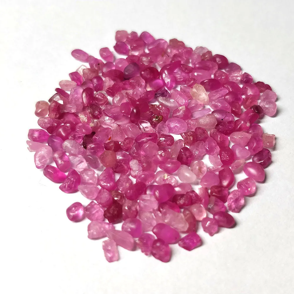 Ceylon Pink Sapphire Rough : Ceylon Pink Sapphire Rough Mineral Size Below 4mm 20.00cts Lot For Jewelry