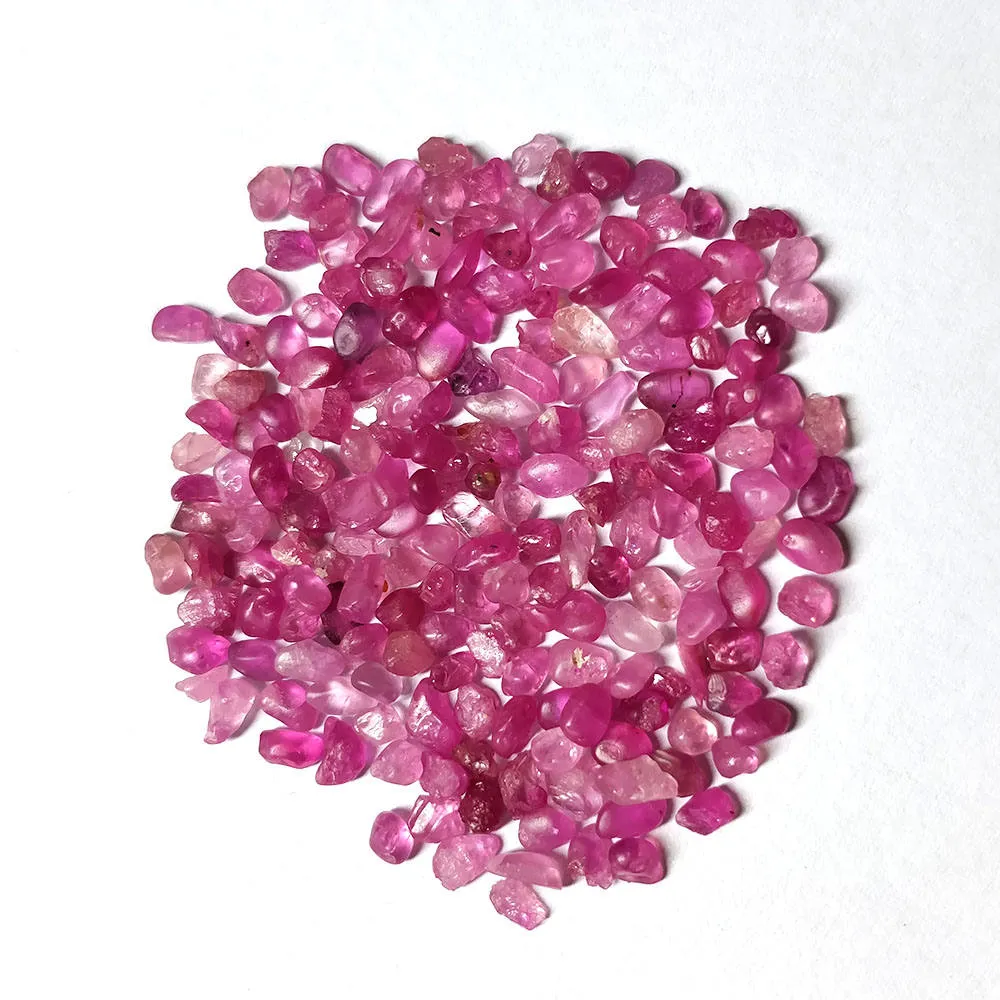 Ceylon Pink Sapphire Rough : Ceylon Pink Sapphire Rough Mineral Size Below 4mm 20.00cts Lot For Jewelry