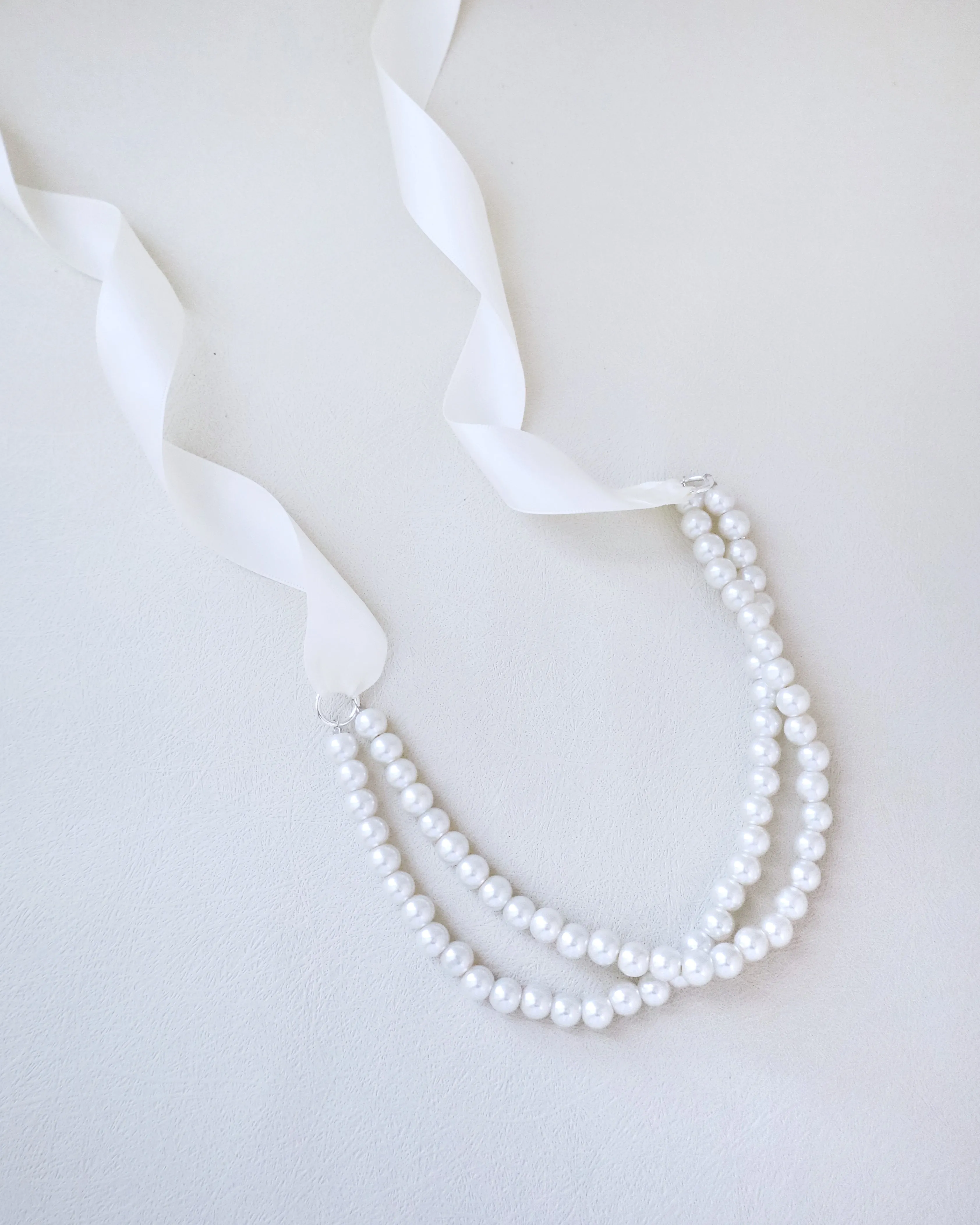 Choker Pearl Double Strand Necklace