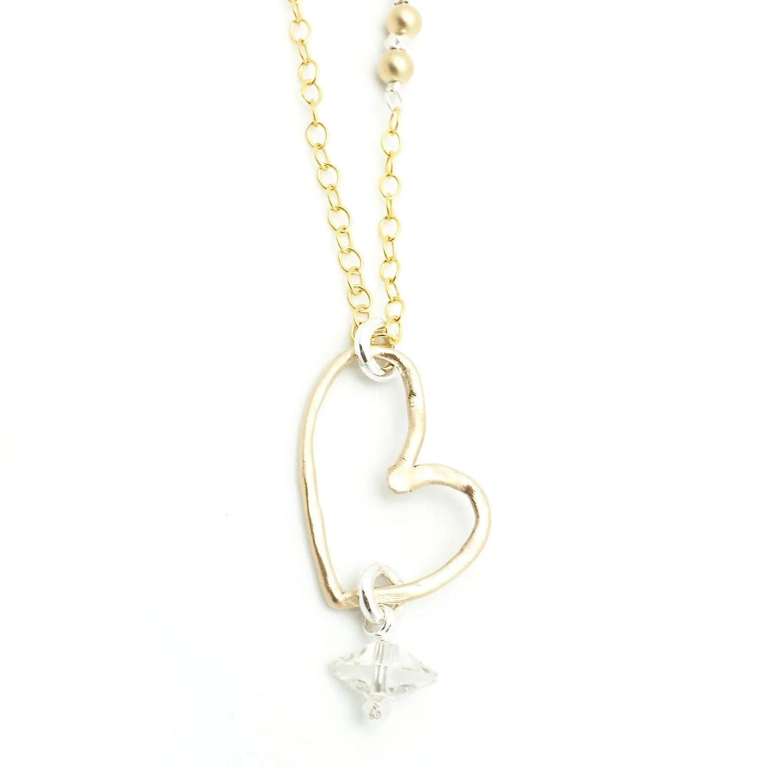 Choose Love Bronze Heart Necklace