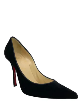 Christian Louboutin Velvet Point Toe Pumps Size 9