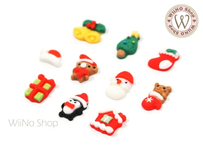 Christmas Element Nail Art Decorations - 5 pcs