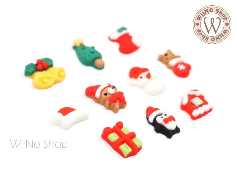 Christmas Element Nail Art Decorations - 5 pcs