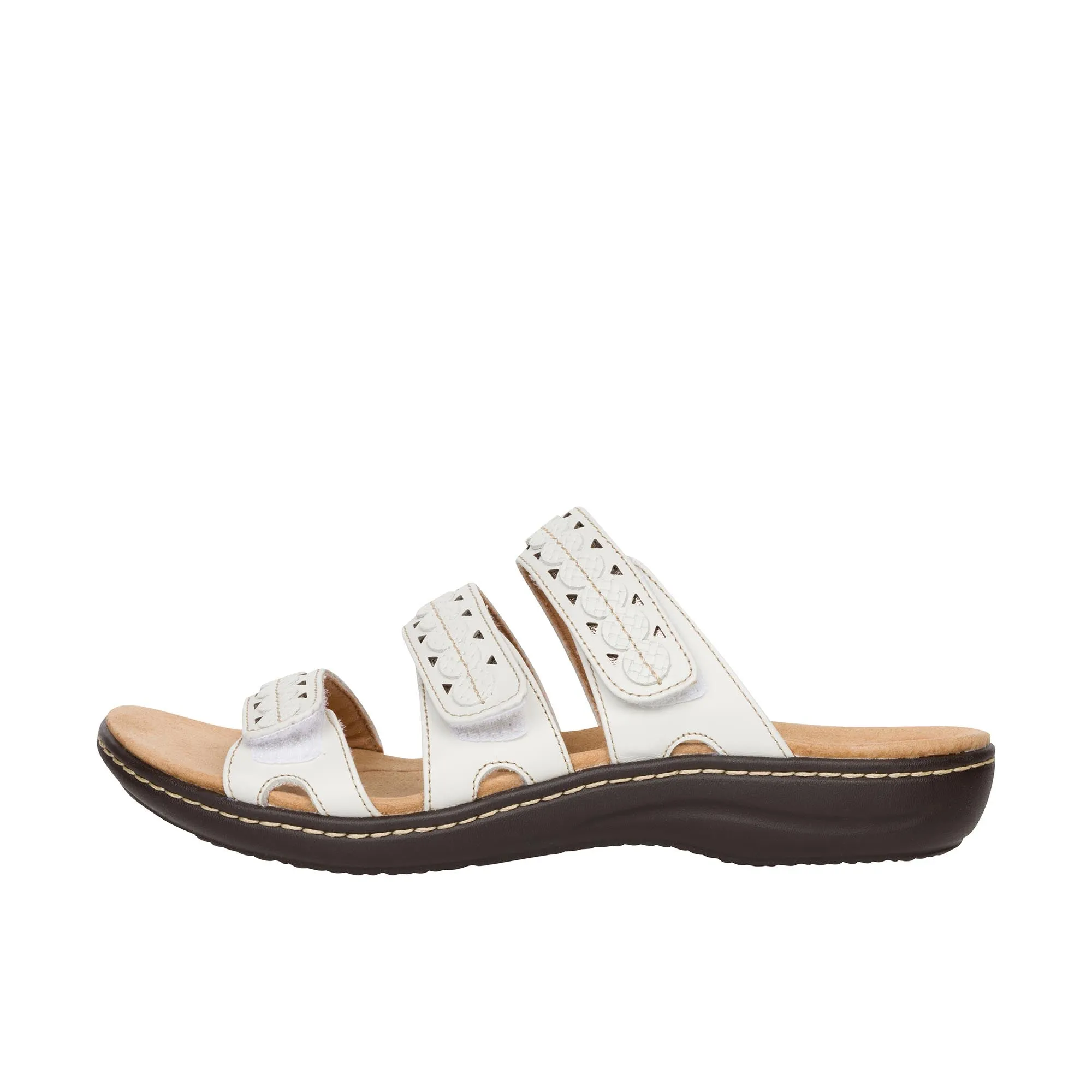 Clarks Womens Laurieann Cove  White Leather