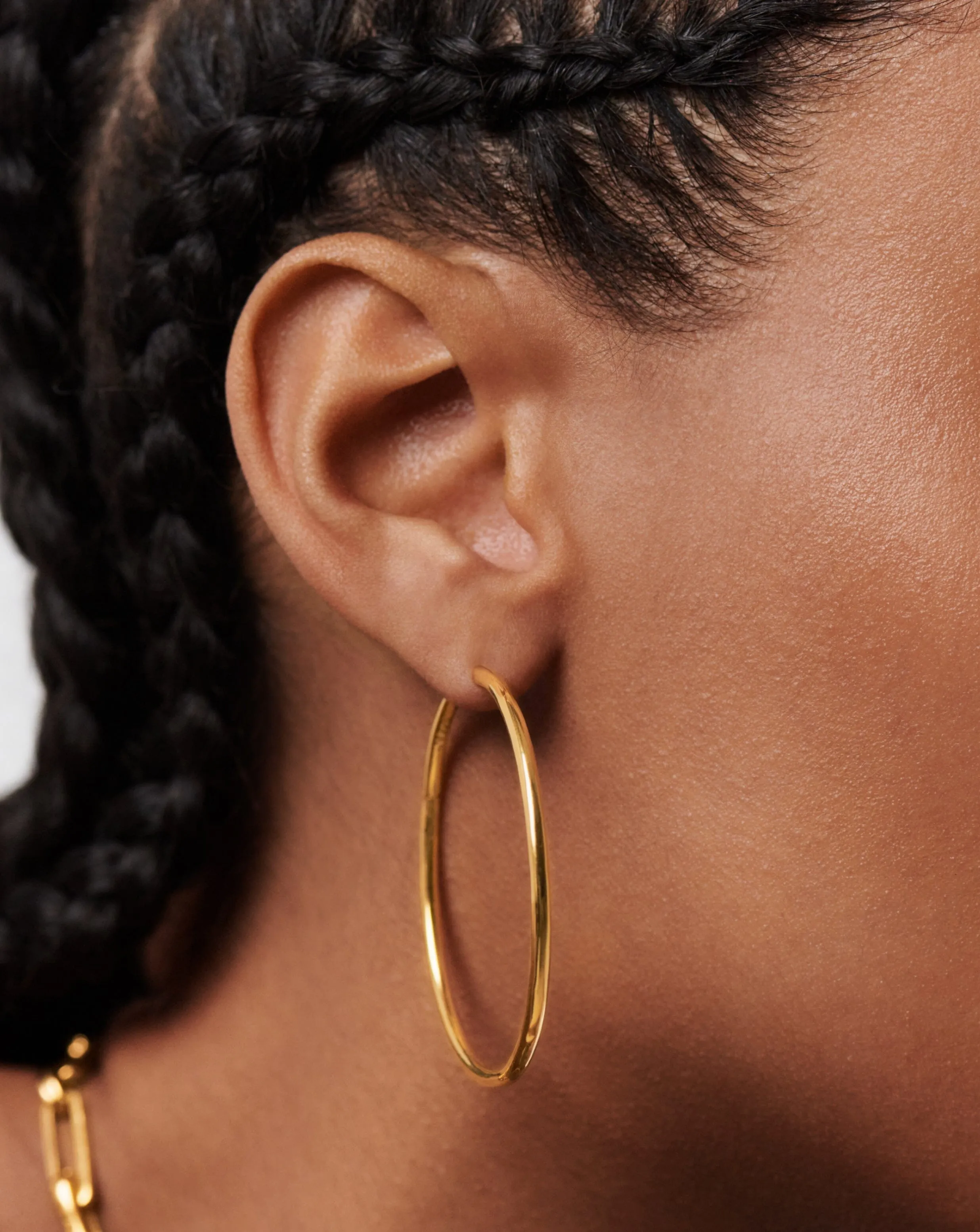 Classic Oversized Hoop Earrings | 18ct Gold Plated Vermeil