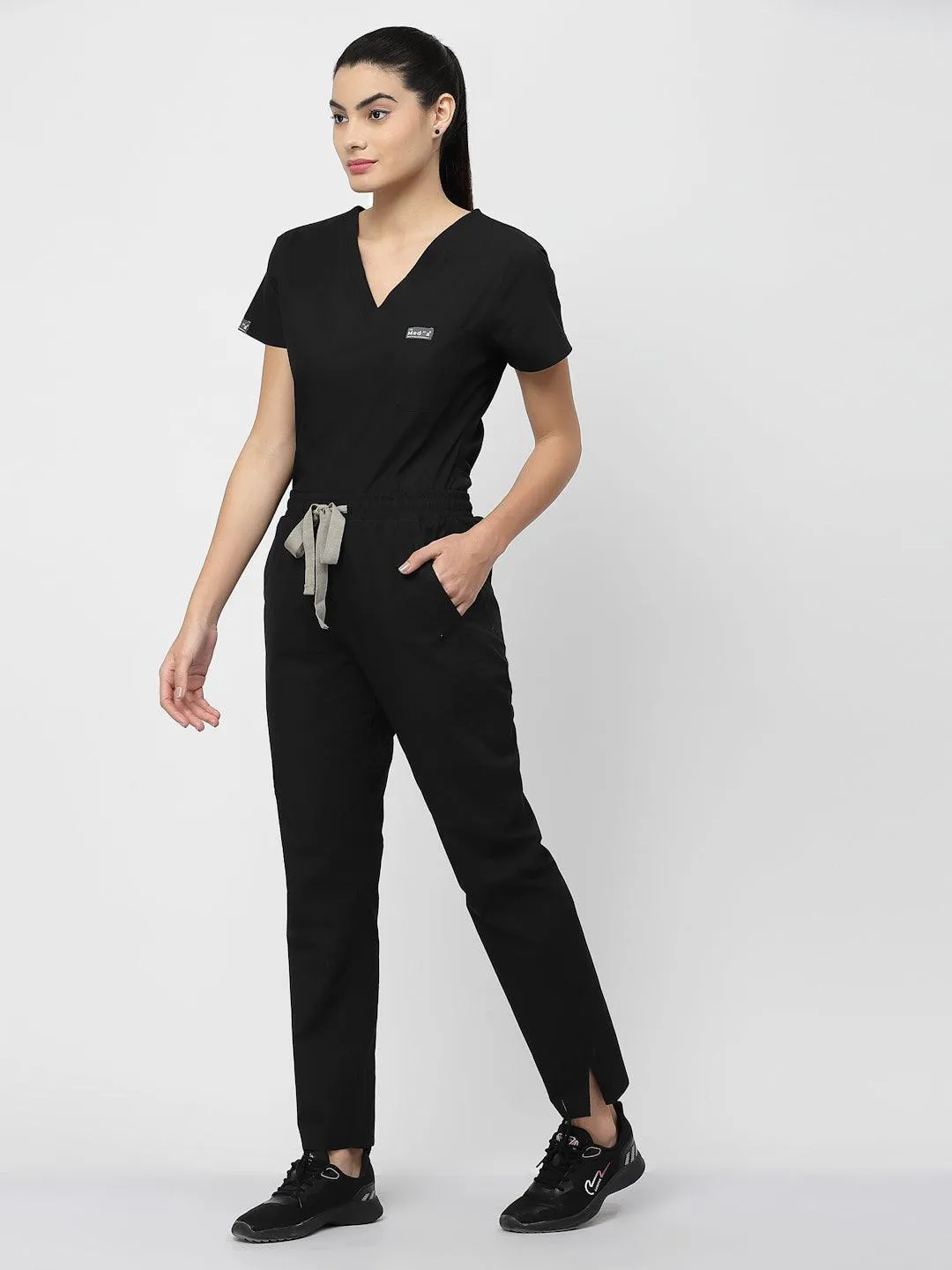 Classic Straight Pant Scrub - (Black) (Women's)