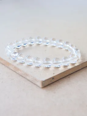 Clear Crystal Quartz Mala Bracelet