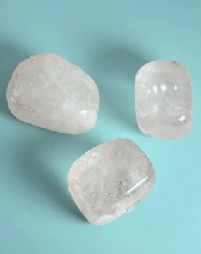 Clear Quartz Tumbled Crystals Set of 3 (1 Inch)