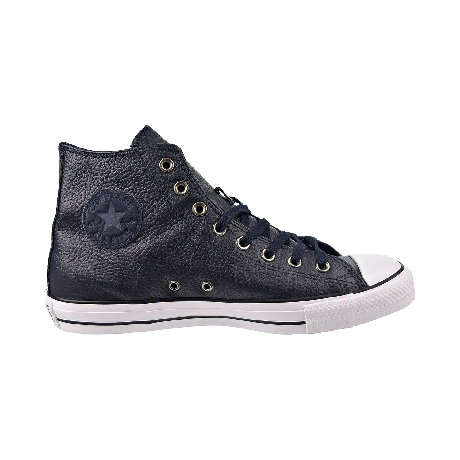 Converse Chuck Taylor All Star Hi Leather Men's Shoes Dark Obsidian Blue