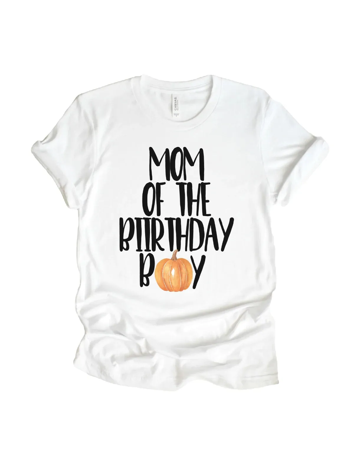 Dad and Mom of the Birthday Boy Pumpkin Shirt