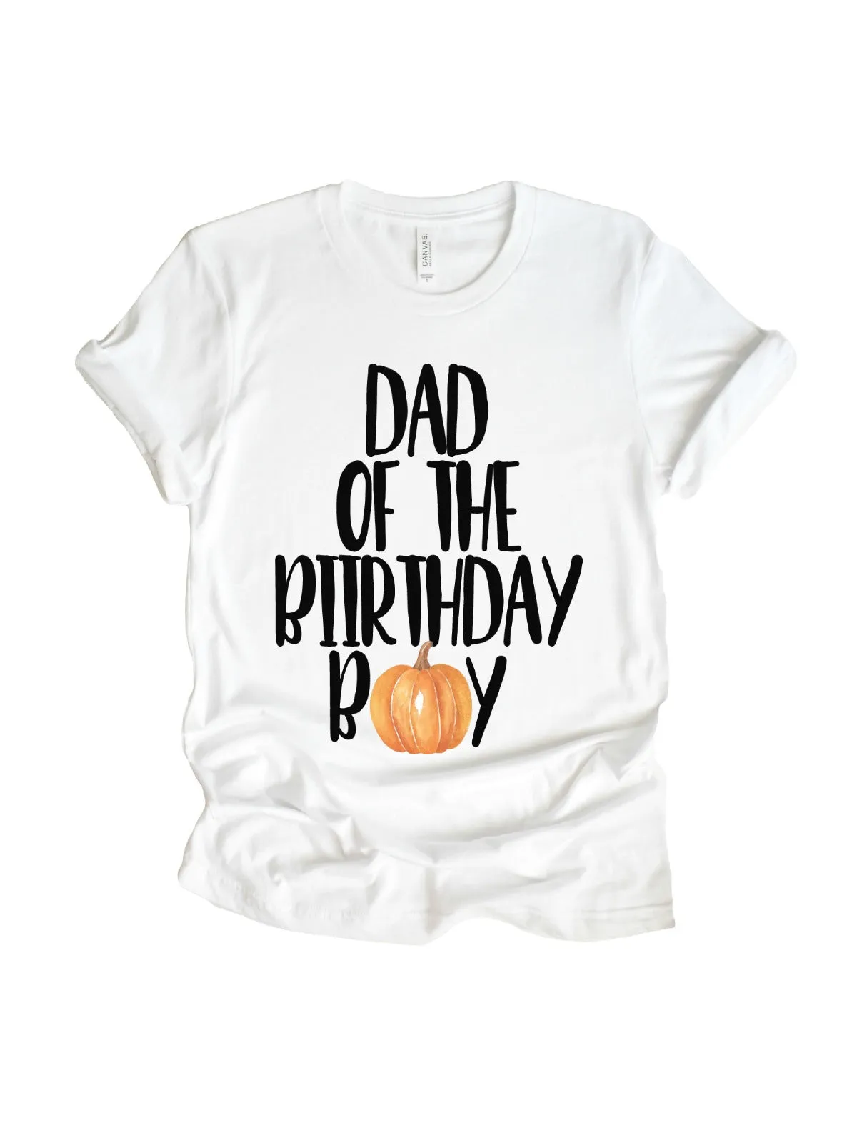 Dad and Mom of the Birthday Boy Pumpkin Shirt