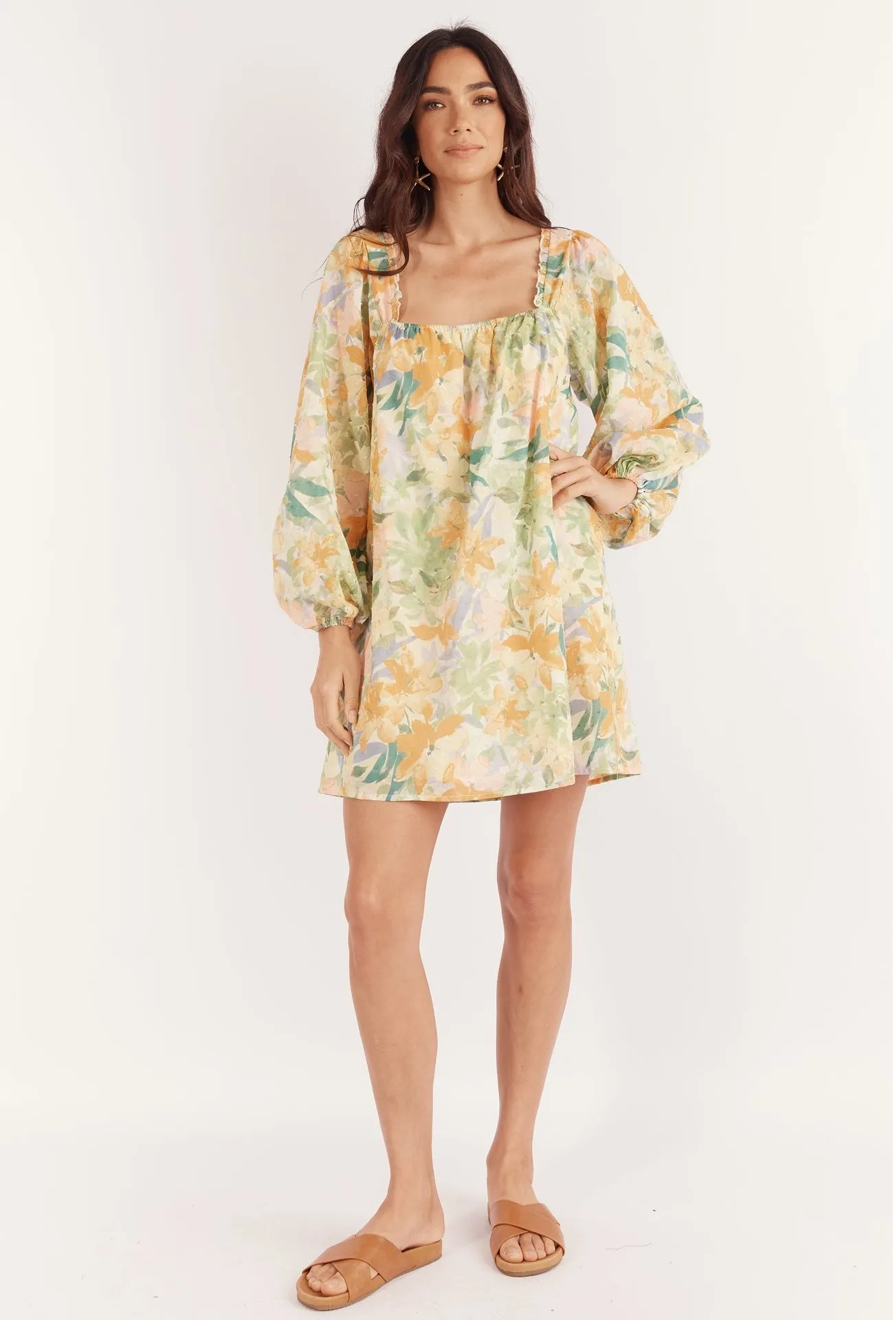 DUA MINI DRESS - WILDFLOWER PRINT