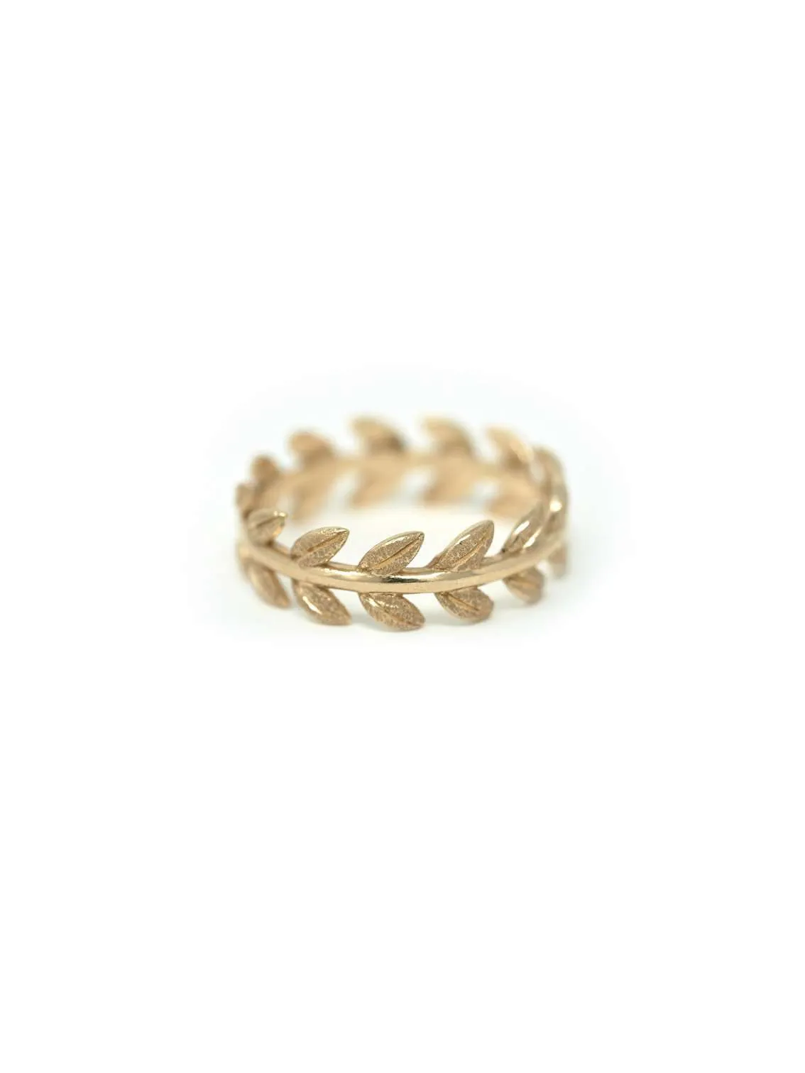 Eternity Band Leaf Ring